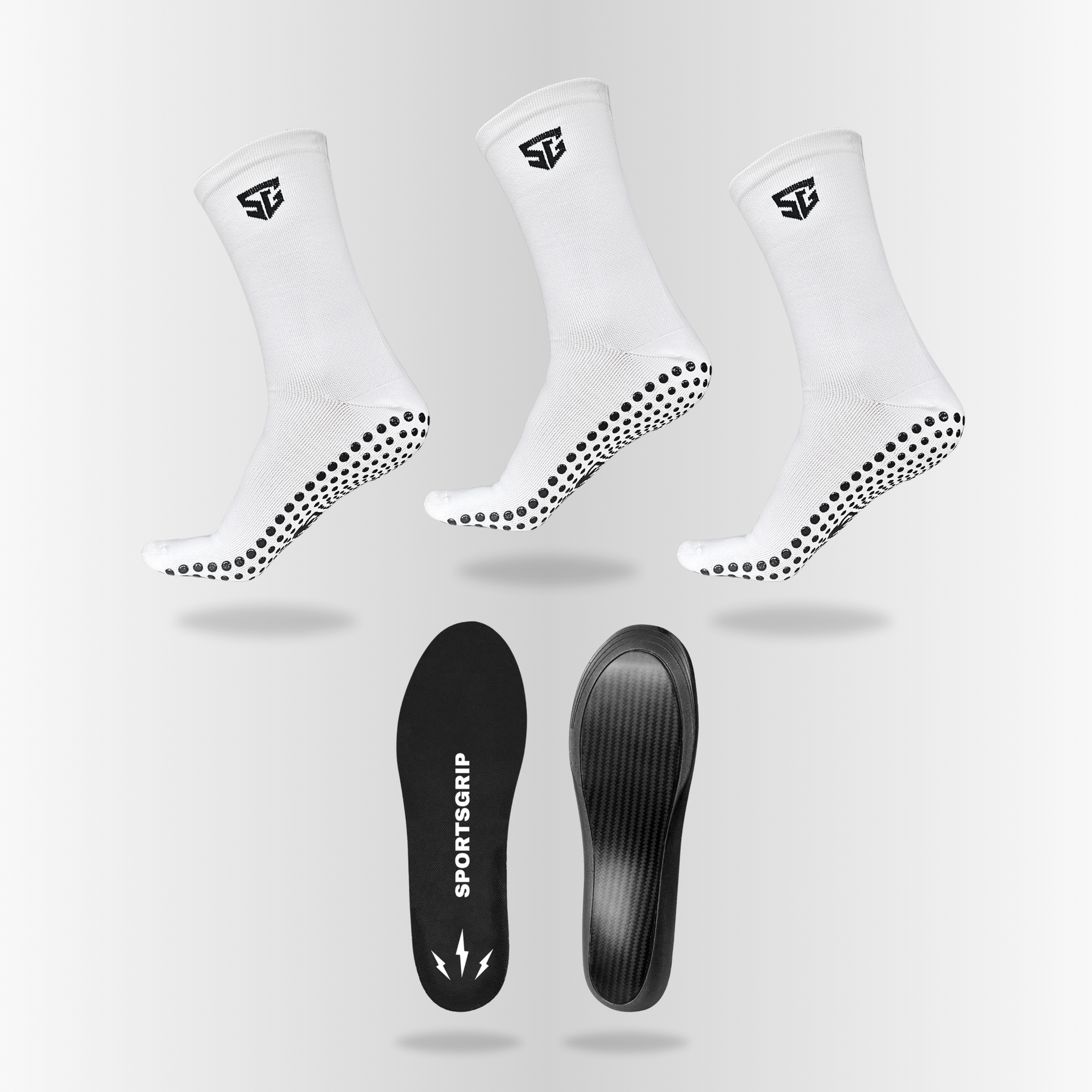 Carbon Såler + Grip Socks | Running Pack