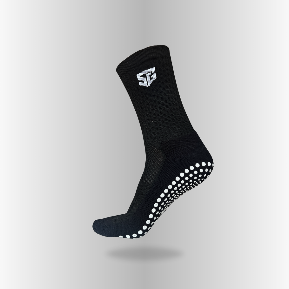 Performance Grip Socks · White - Black / 32-35